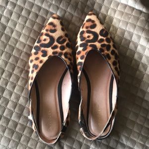 Leopard Halogen Slingback Flats size 7.5